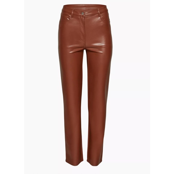 Aritzia Pants - Aritzia Wilfred Melina Pants Cognac